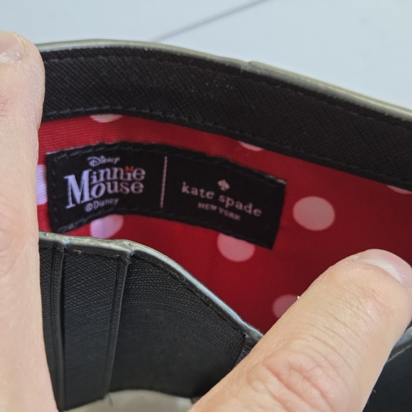 Kate Spade Disney Minnie Mouse Leather Compact Wallet - Picture 4 of 10